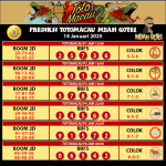Prediksi Toto Macau 4D Selasa, 14 Januari 2025