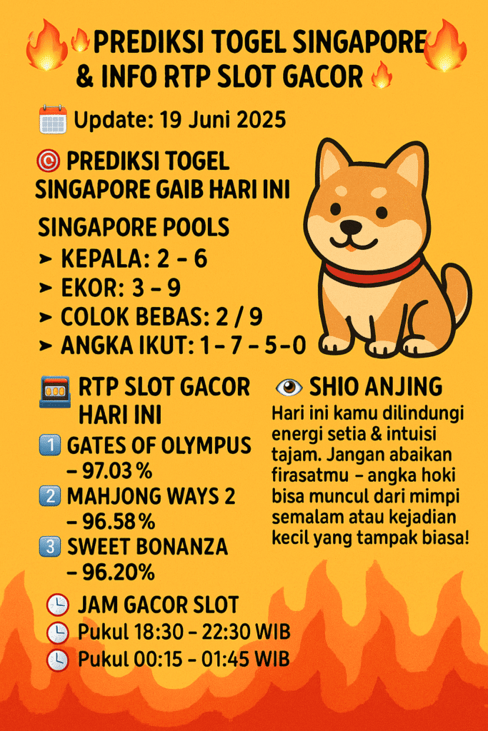 prediksi togel singapore