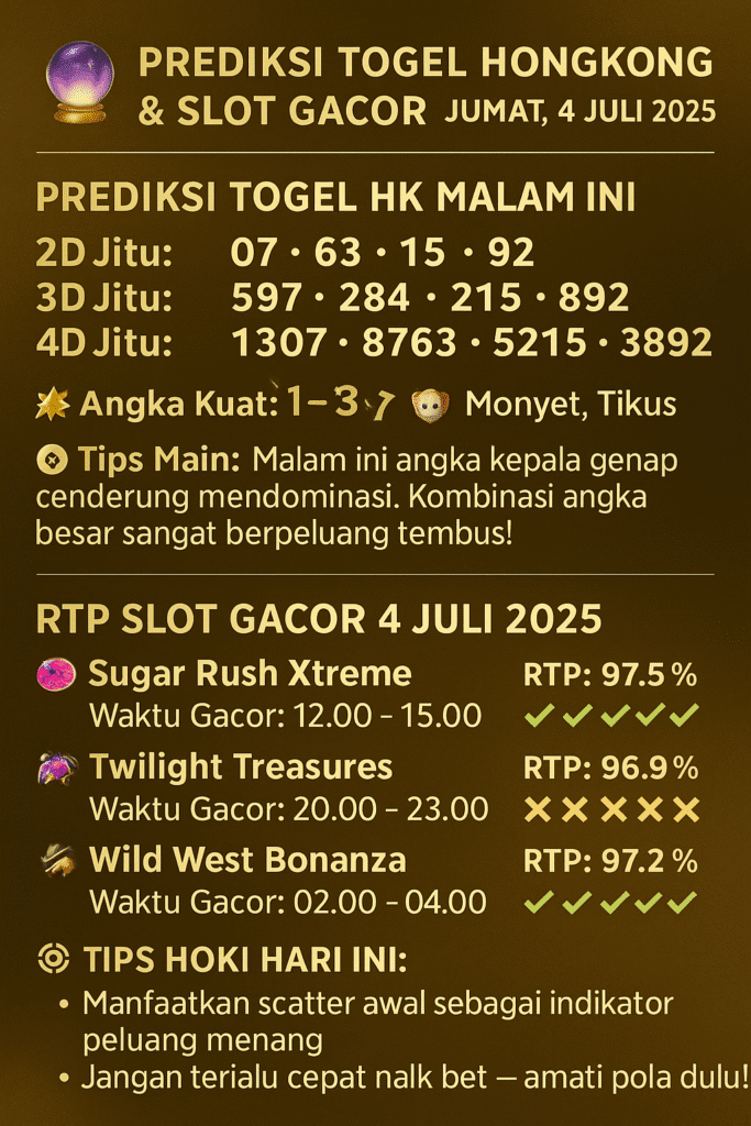 preidksi togel hongkong