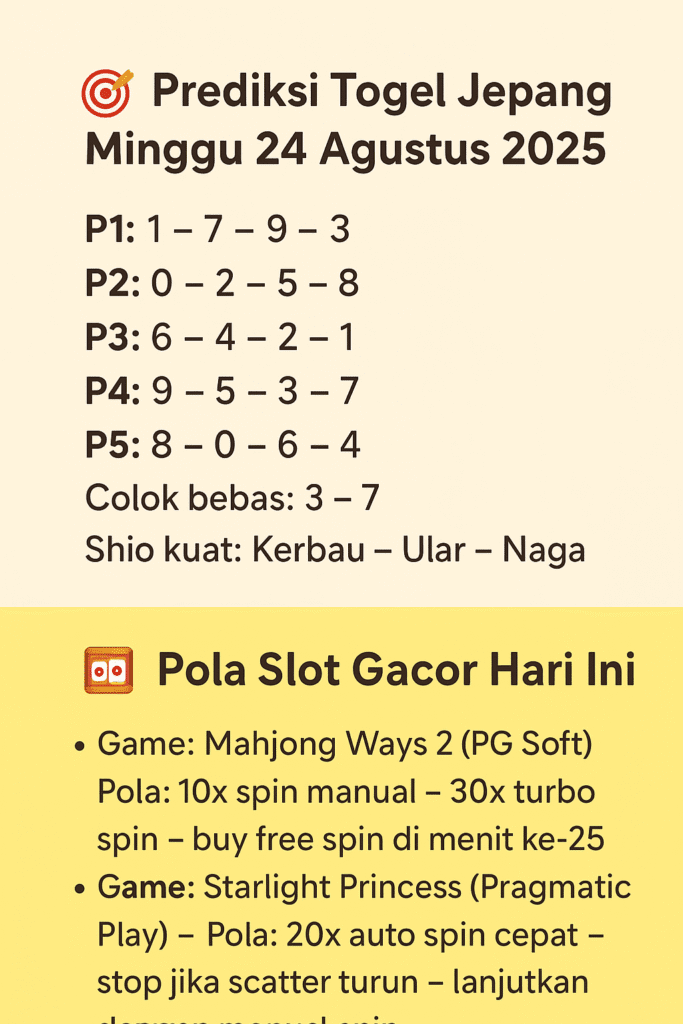 prediksi togel jepang