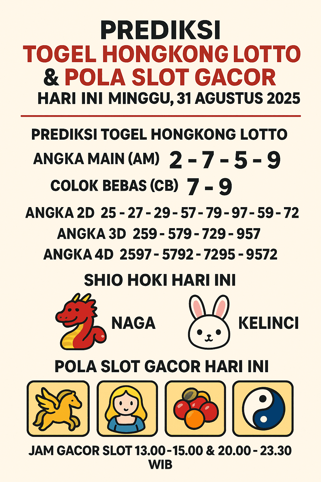 Prediksi togel Hongkong Lotto